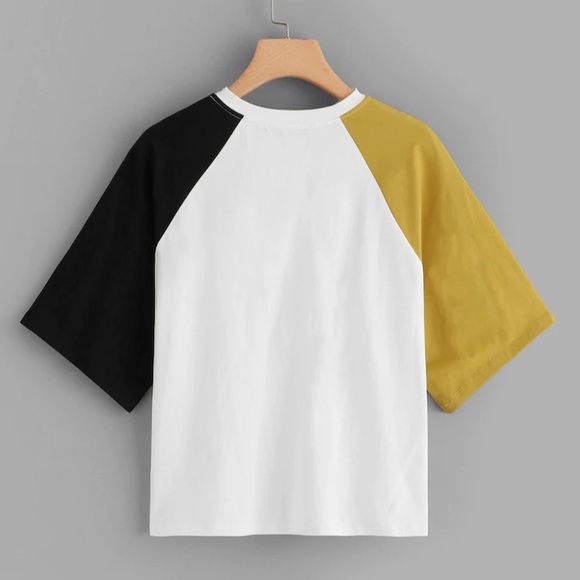 Asymmetrical color block top - Picture 2 of 4